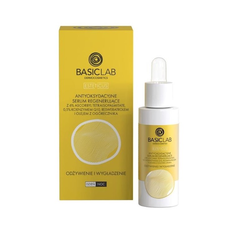 BasicLab Esteticus Antioxidant Serum regenerating, nourishing and smoothing 30 ml