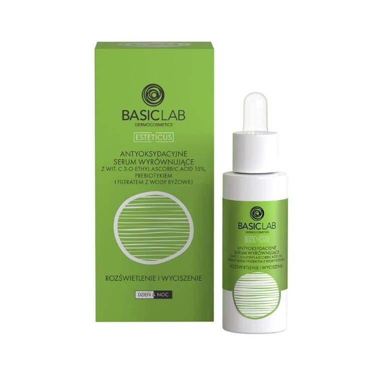 BasicLab Esteticus Antioxidant Balancing Serum with Vitamin C, Brightening and Calming, 30 ml