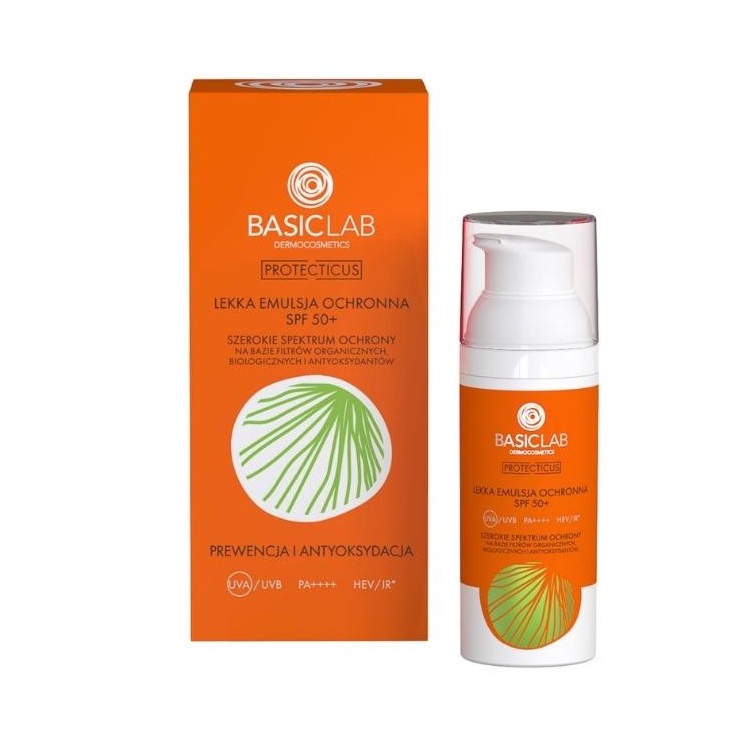 Легкозахисна емульсія BasicLab Protecticus SPF50 + Захист від окислення 50 мл