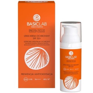 BasicLab Protecticus Light Protective Cream SPF50 + Prevention and Antioxidation 50 ml
