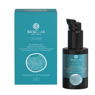 BasicLab Acidumis regenerierendes Peeling , feuchtigkeitsspendend und glättend, 30 ml