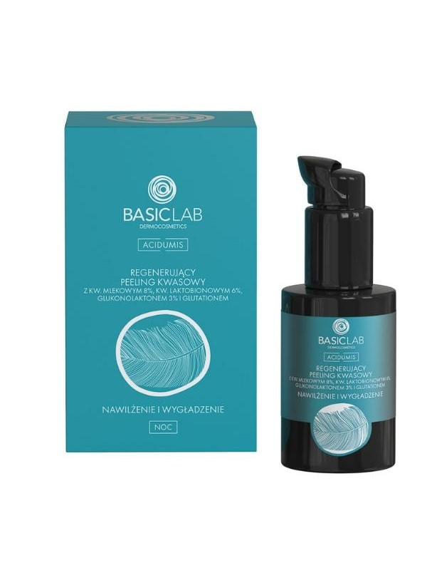 BasicLab Acidumis regenererende zure Peeling hydraterend en gladmakend 30 ml