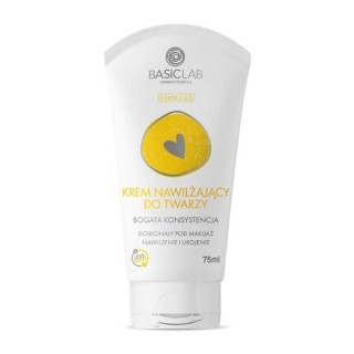 BasicLab Famillias Feuchtigkeitsspendende Gesichtscreme mit reichhaltiger Textur, 75 ml