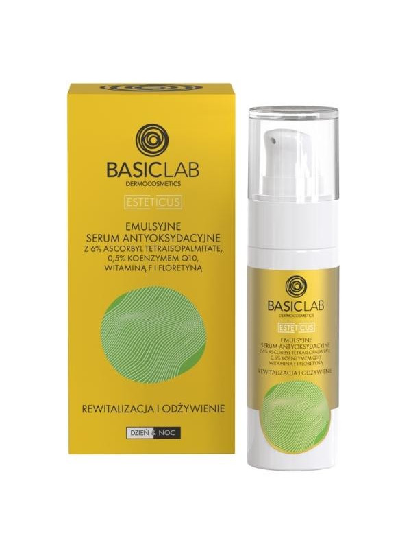 Антиоксидантна Serum BasicLab Esteticus з 6% ревіталізації та живлення