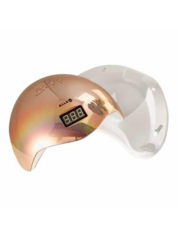 AlleLux 5 Лампа для нігтів UW/ Led 48W для гібридних лаків Holographic Gold Holo Gold