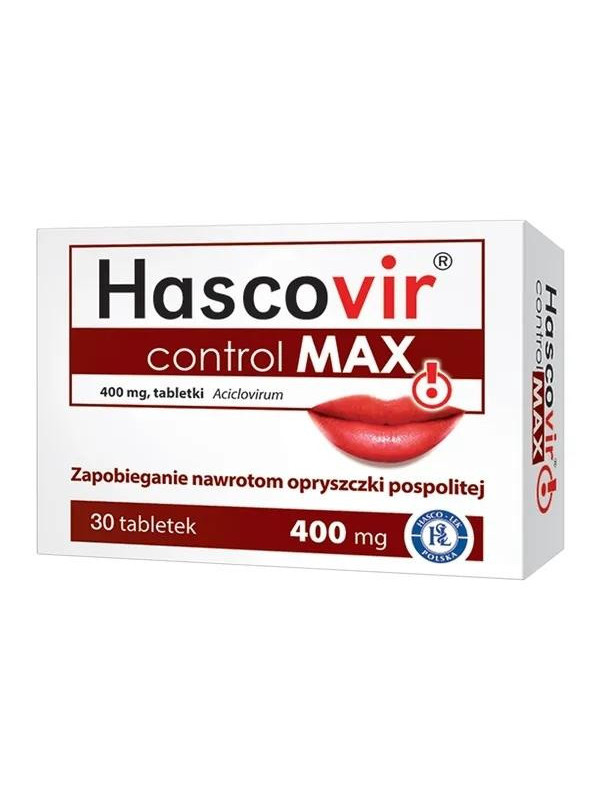 Hascovir control MAX 400 мг таблетки 30 шт