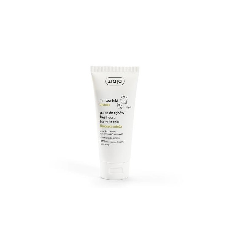 Dentifrice Ziaja Mintperfekt Aroma sans fluor Citron vert et menthe