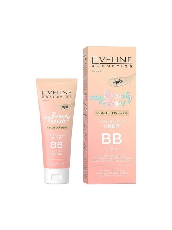 Живильний крем для обличчя Eveline My Beauty Elixir BB Light Peach 30 мл