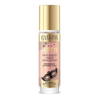 Eveline Variete płynny Rozświetlacz do twarzy i ciała /02/ Rose Gold 30 ml