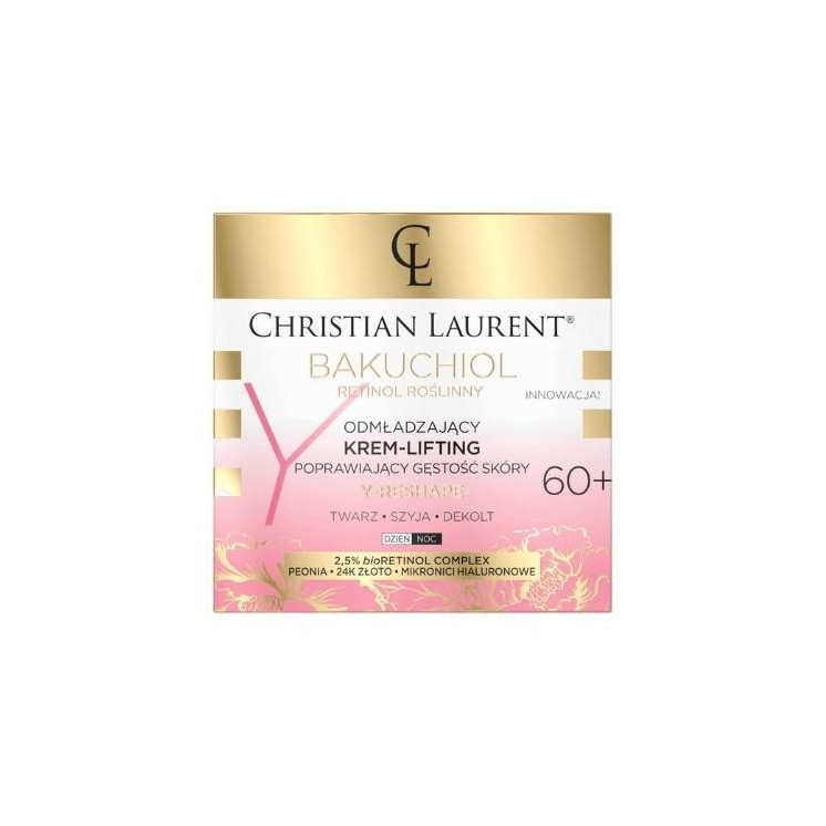 Eveline Christian Laurent Bakuchiol 60+ Verjüngende Liftingcreme für eine verdichtete Haut, 50 ml