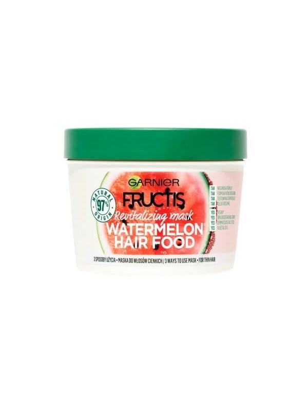 Garnier Fructis Watermelon Hair Food відновлююча маска для пошкодженого волосся 390 мл