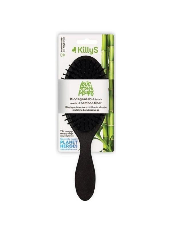 KillyS Biodegradable Bamboo Hair Brush 1 piece