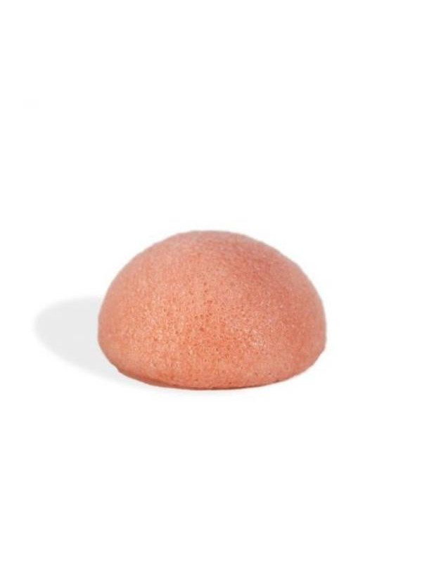 Mohani Konjac Sponge натуральна губка для вмивання і масажу обличчя з рожевою глиною 1шт