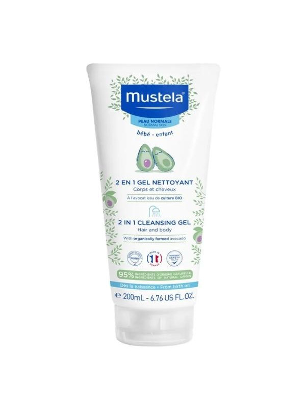 Mustela Bebe Enfant 2в1 Шампунь і гель для вмивання дитячий 200 мл