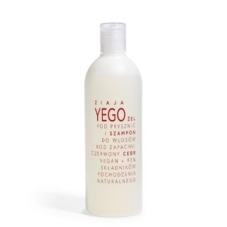 Gel douche et shampoing Ziaja Yego Cèdre rouge 400 ml