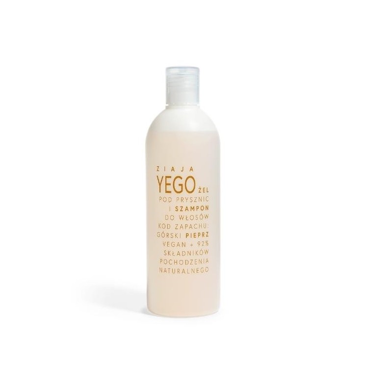 Gel douche et shampoing Ziaja Yego Poivre de montagne 400 ml