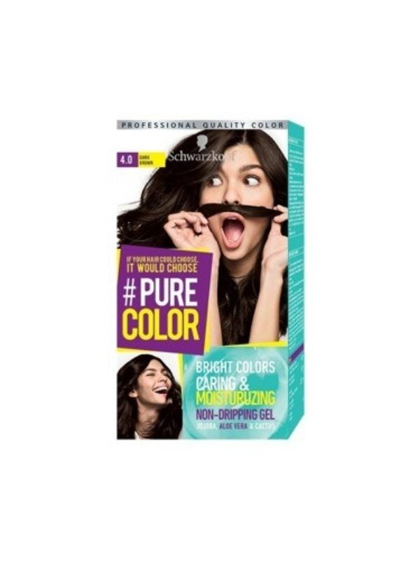 Фарба для волосся Schwarzkopf Pure Color /4.0/ Темно-коричневий