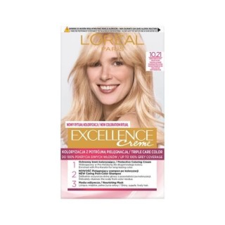 L'oreal Excellence Creme Haarverf /10.21/ Very Very Light Pearl Blond