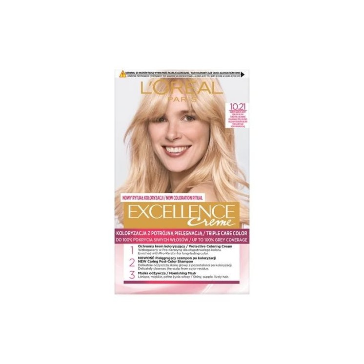 L'oreal Excellence Creme Haarverf /10.21/ Very Very Light Pearl Blond