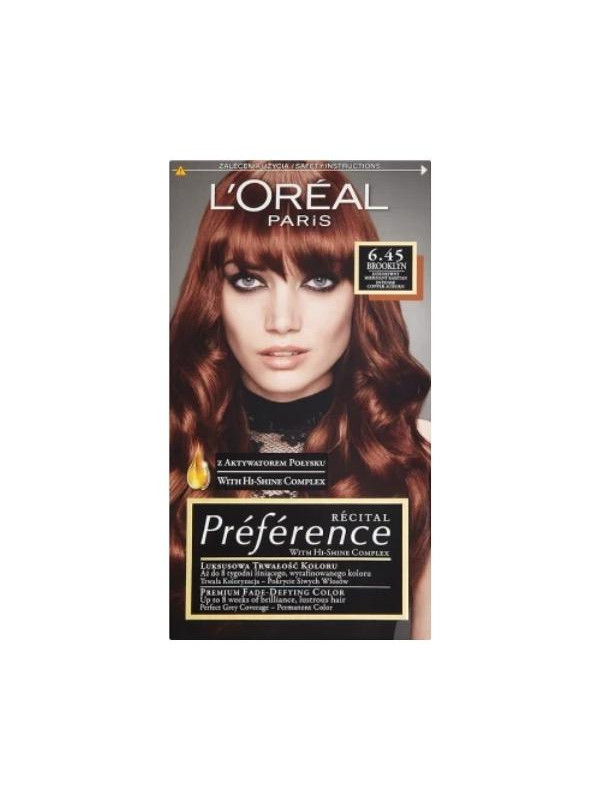 Фарба для волосся L'oreal Preference /6.45/ Intense Copper Chestnut