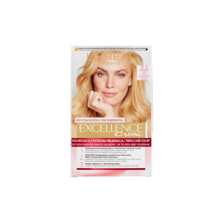 L'oreal Excellence Creme Haarverf /9.3/ Zeer Licht Blond