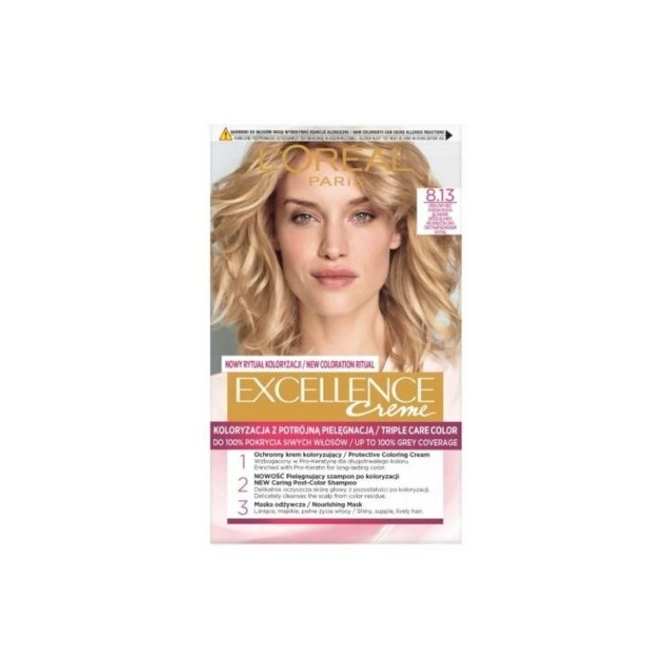 L'oreal Excellence Creme Haarverf /8.13/ Pearl Beige