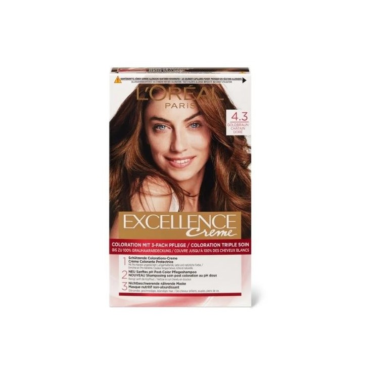 L'oreal Excellence Creme Haarverf /4.3/ Goudbruin