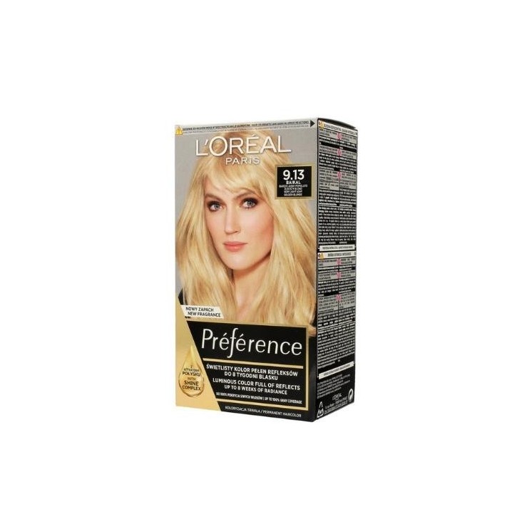 L'oreal Preference Haarverf /9.13/ Zeer Licht As Blond