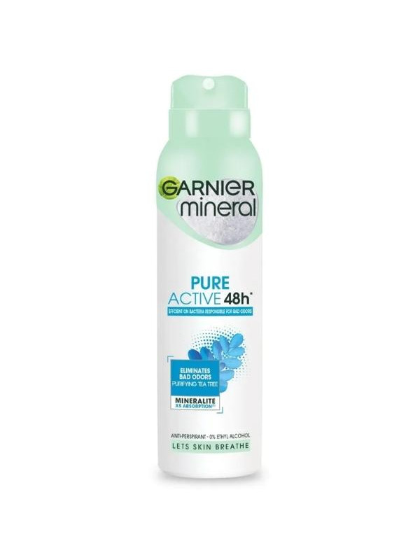 Дезодорант-спрей Garnier Minerals Pure Active 48h 150 мл