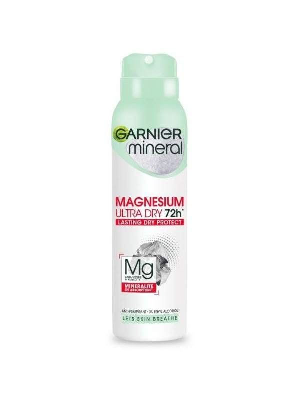 Дезодорант-спрей Garnier Mineral Magnesium Ultra Dry 72h 150 мл