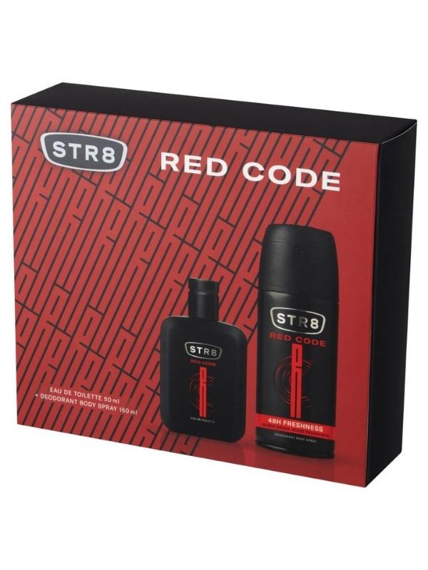 Подарунковий набір STR8 Red Code Дезодорант-спрей 150 мл + парфумована вода 50 мл