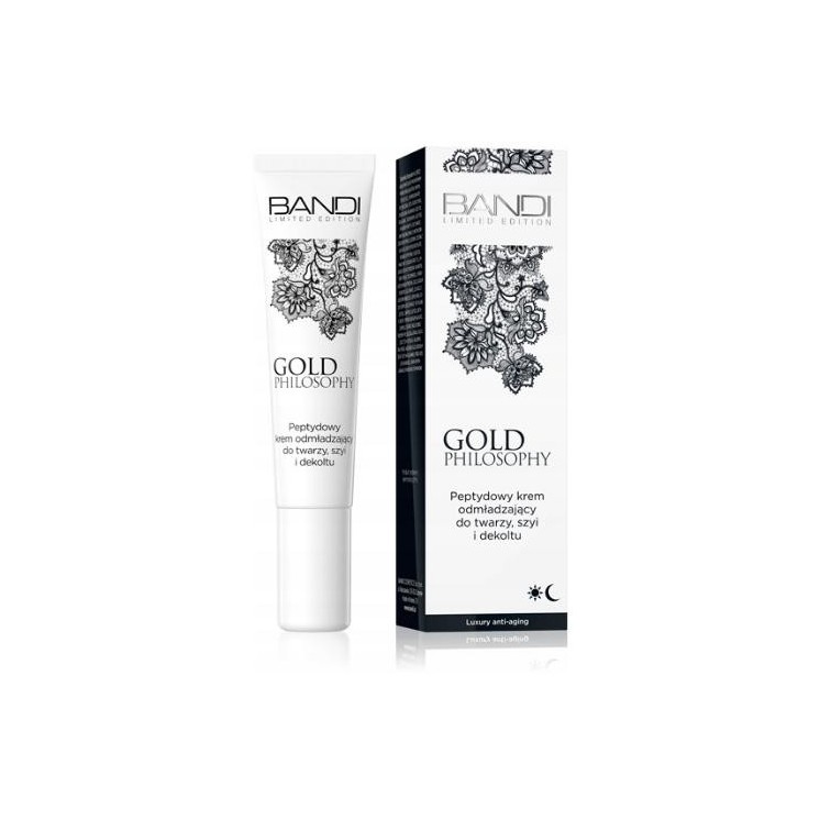 Crème rajeunissante aux peptides Bandi Gold Philosophy pour le visage, le cou et le décolleté 14 ml