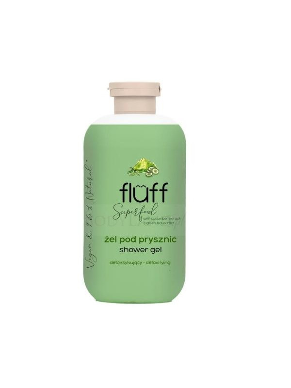 Fluff Superfood Shower gel with the scent of green tea and cucumber 500 ml