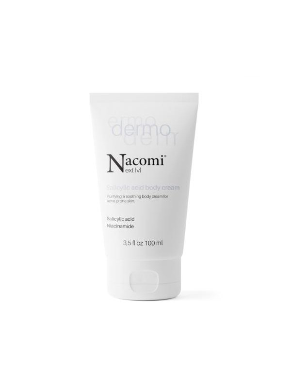 Nacomi Next Level Dermo Reinigende en verzachtende bodycrème met salicylzuur en niacinamide 100 ml