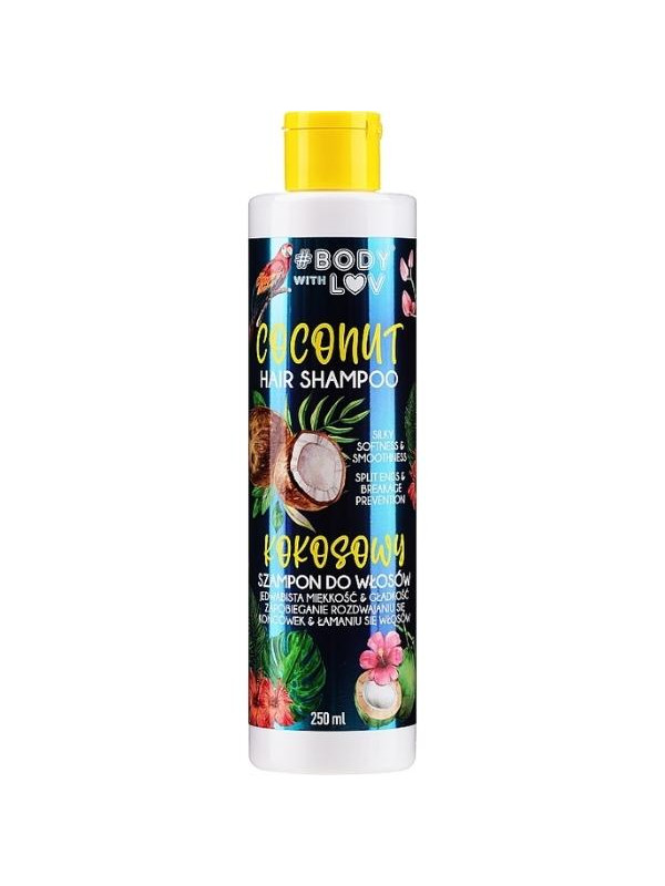 Body with Lov Coconut Hair Shampoo Seidige Weichheit und Geschmeidigkeit 250 ml