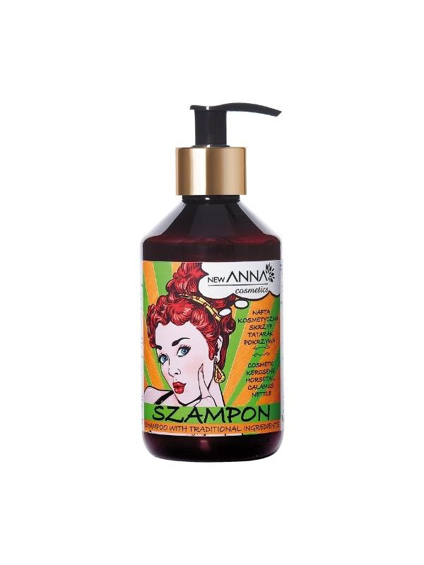 New Anna Cosmetics Shampoo met heermoes, zoete vlag en brandnetel extracten 300 ml