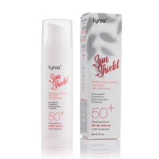 Lynia Sunshield SPF50 + hydraterende en verzachtende beschermende crème met antioxidanten 30 ml