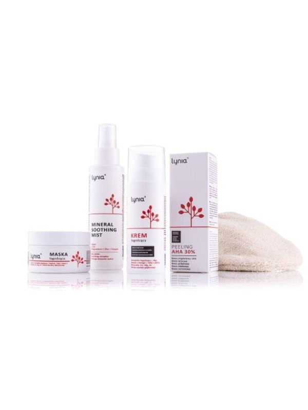 Lynia Set Treatment with AHA Acids + Glove for removing make-up / washing the face