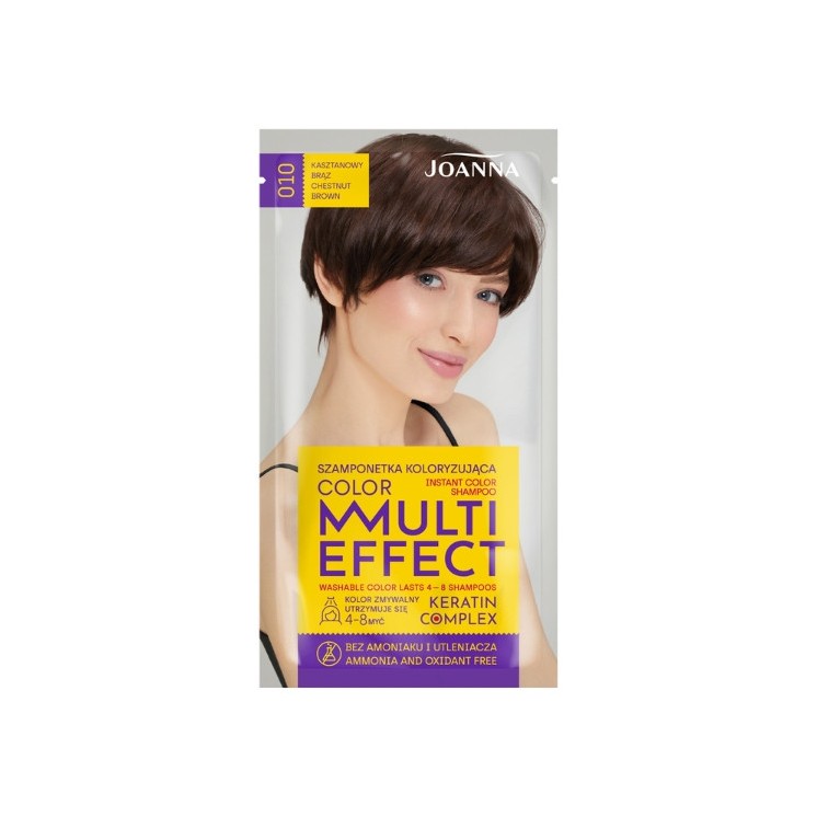 Joanna Multi Effect Color Haarfärbe-Shampoo /010/ Kastanienbraun