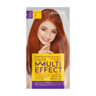 Joanna Multi Effect Color Coloring hair shampoo /015/ Flaming red