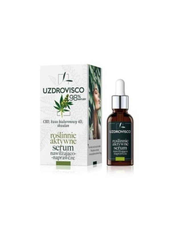 Uzdrovisco CBD Активна зволожуюча та відновлююча Serum на рослинній основі 30 мл