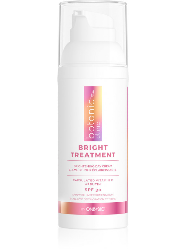 ONLYBIO Botanic Clinic Bright Treatment rozświetlający Krem do twarzy SPF30 dla cery szarej z przebarwieniami na dzień 50 ml