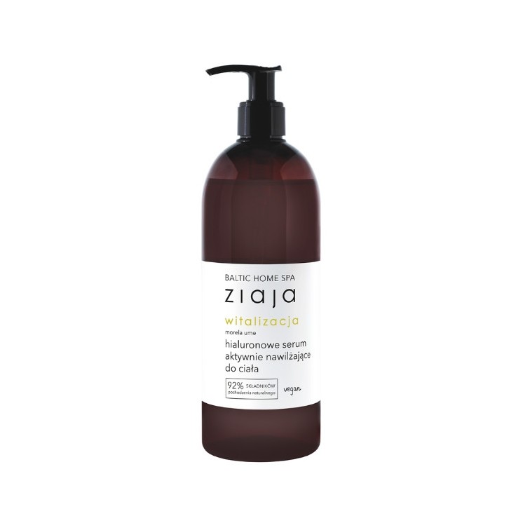 Sérum revitalisant à l'acide hyaluronique Ziaja Baltic Home Spa, hydratant actif pour le corps, 400 ml