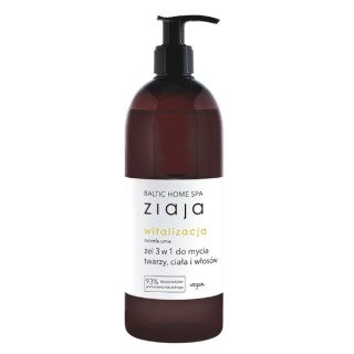 Ziaja Baltic Home Spa Witalizacja Gel 3in1 voor het wassen van gezicht, lichaam en haar 500 ml