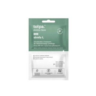 Tołpa Dermo Face Zone T. A tissue with acids for express peeling, 2 pieces