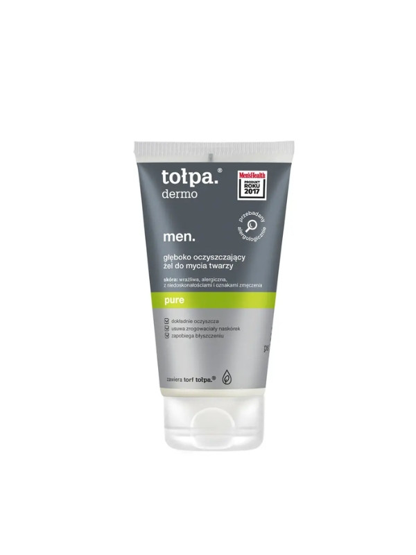 Tołpa Dermo Men . pure. deep cleansing face wash gel 150 ml