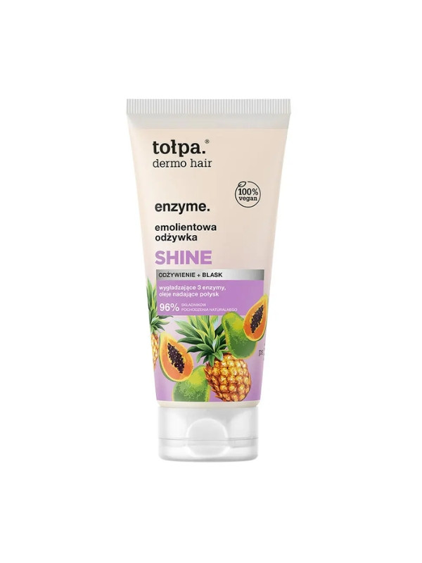 Фермент для волосся Tołpa Dermo . пом'якшувальний SHINE Conditioner 200 мл