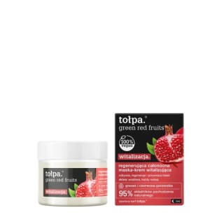 Tołpa Green Red Fruits vitalisering. regenererende nacht Vitaliserende masker-crème 50 ml