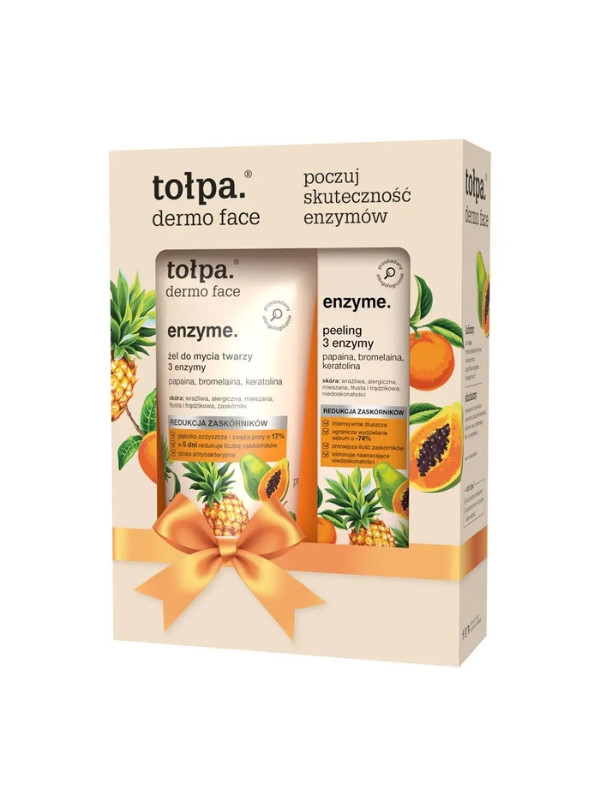 Tołpa Na Gift Face wash gel 3 enzymes 150 ml + Peeling 3 enzymes 40 ml