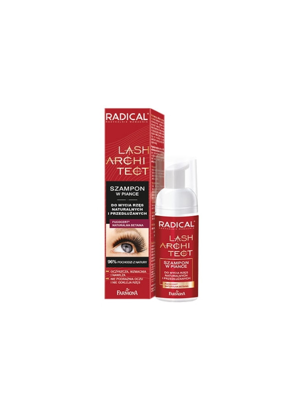 Farmona Radical Lash Architect Foam shampoo for washing natural and extended eyelashes 50 ml